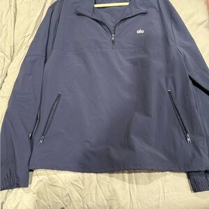 ALO Yoga Women’s Lightweight Takeaway Navy Blue Windbreaker